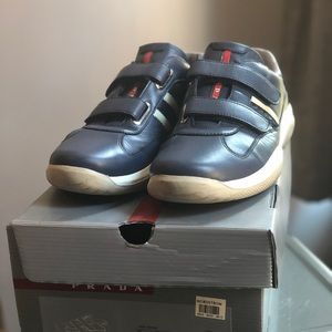 Blue Prada American Cup sneakers